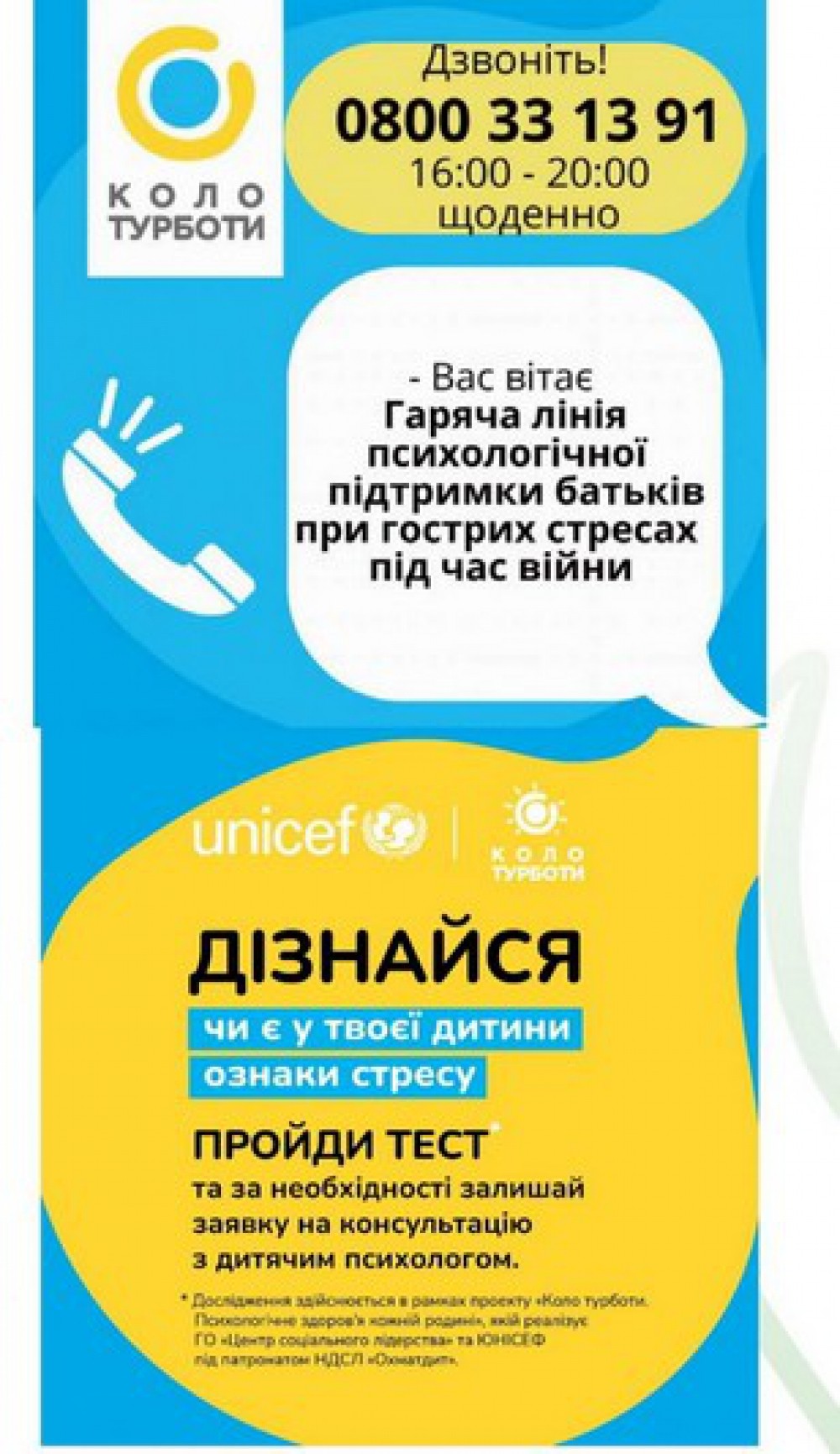 Гаряча лінія психологічної підтримки батьків при гострих стресах під час війни