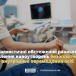 Діагностичні обстеження раннього виявлення новоутворень безоплатні для внутрішньо переміщених осіб